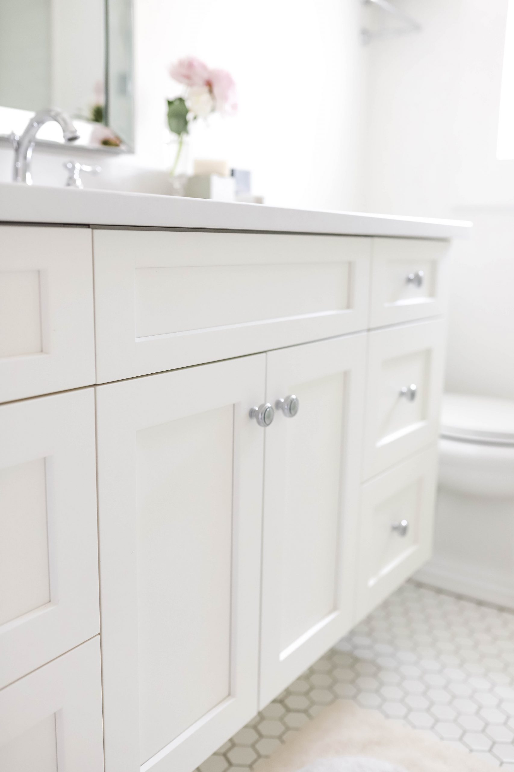 Guest Bathroom Reveal Vanity Cupboard