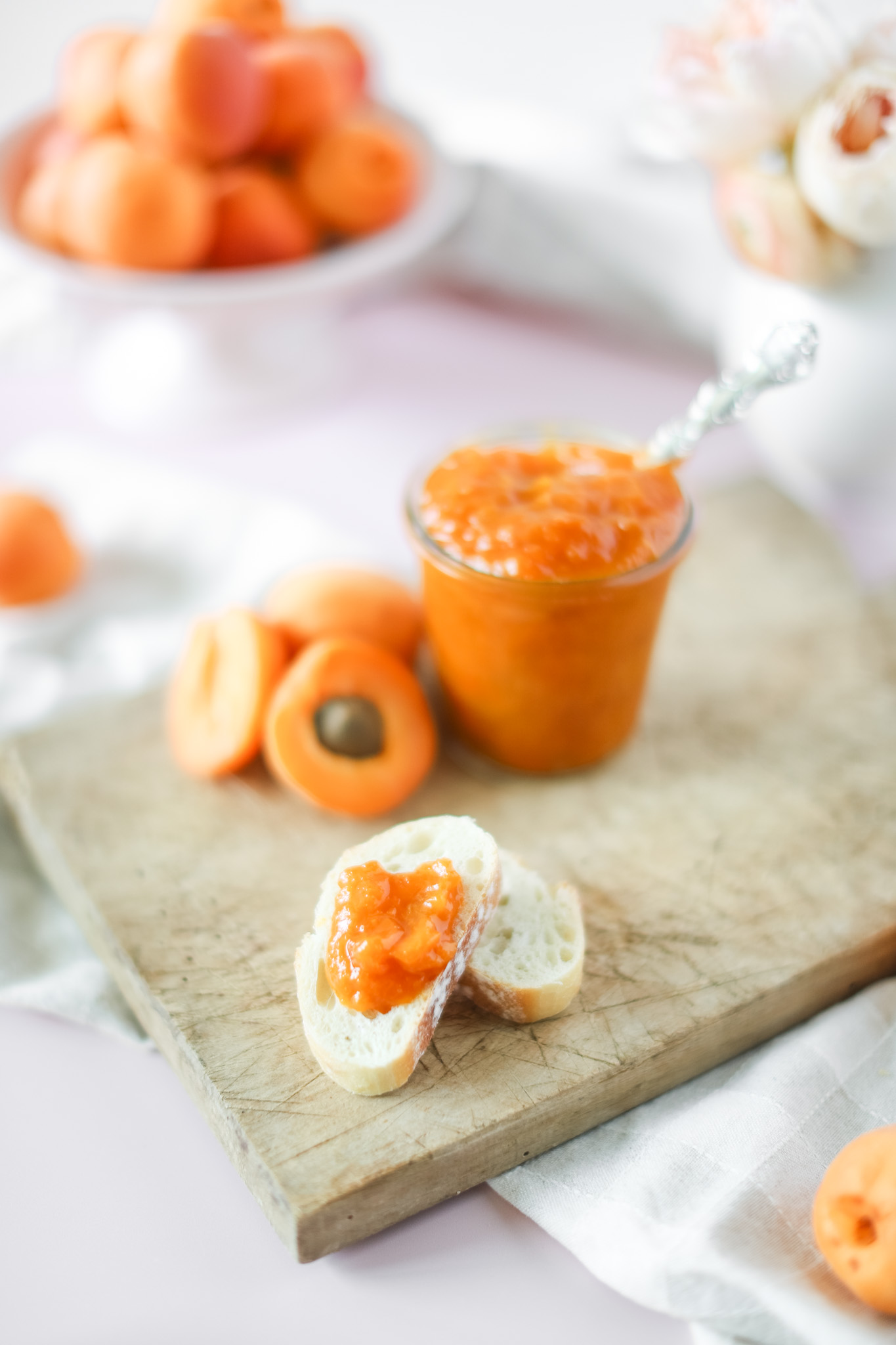 Quick Apricot Jam on toast Fraiche Living 