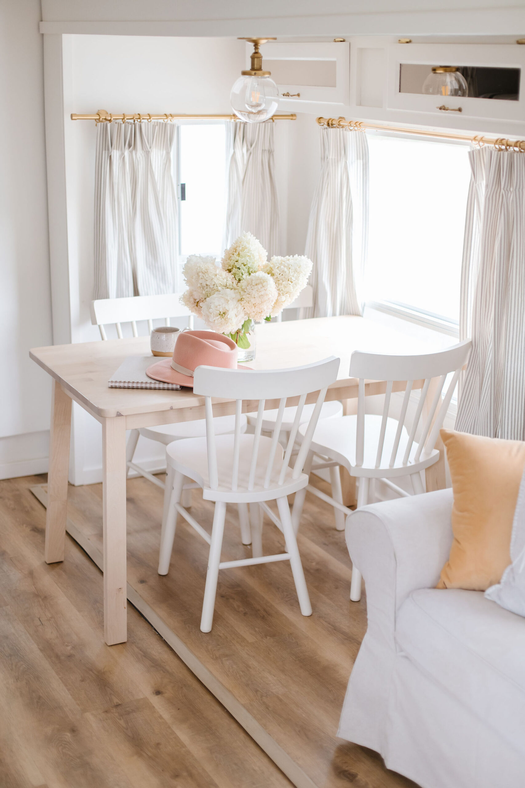 Our Camper Reveal Fraiche Living dining table ikea