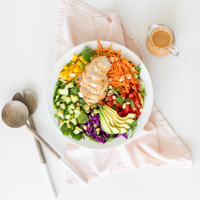 Chopped Salad with Peanut Dressing by Fraiche Living