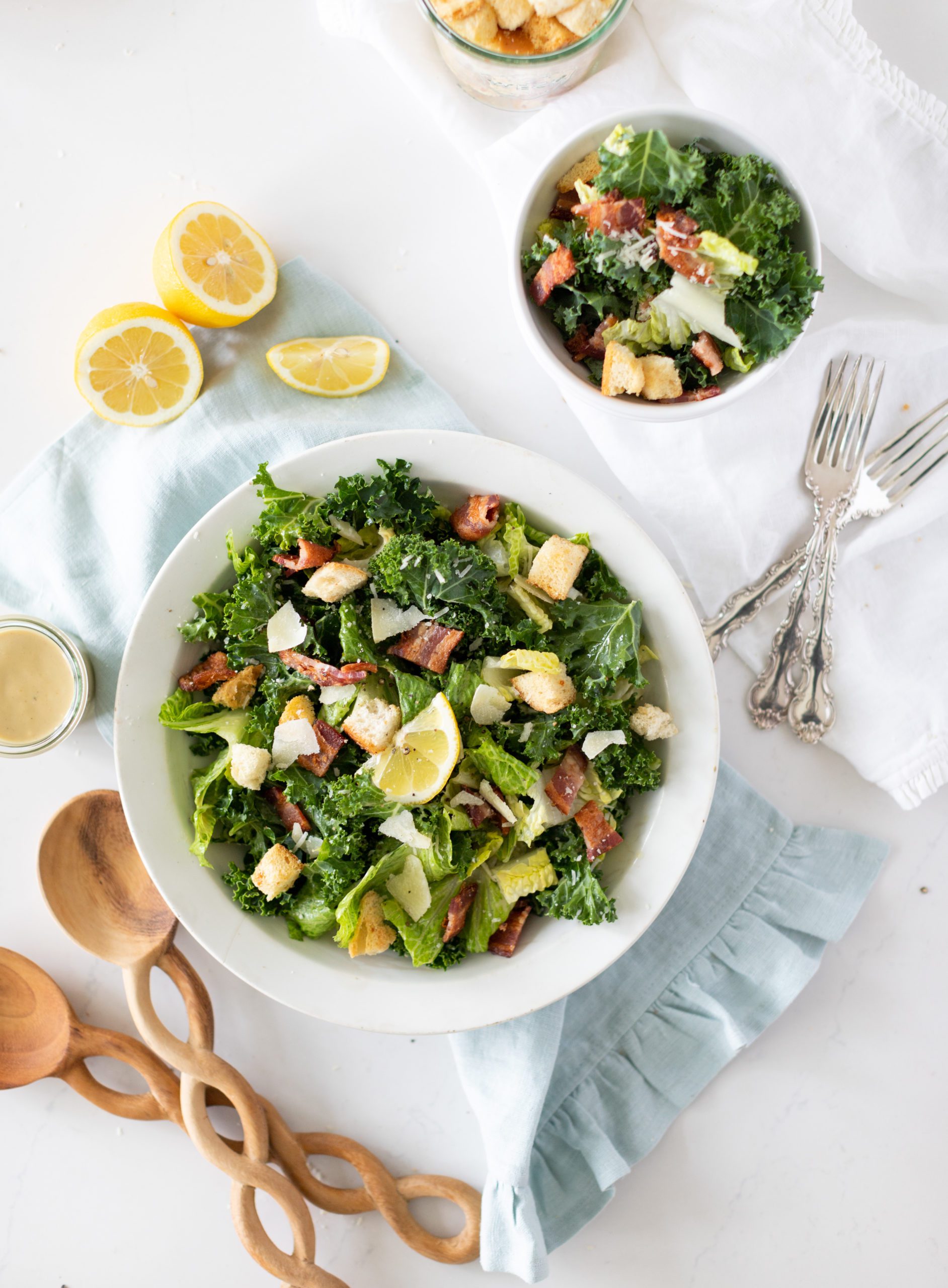 Roasted Garlic Caesar Salad Fraiche Living