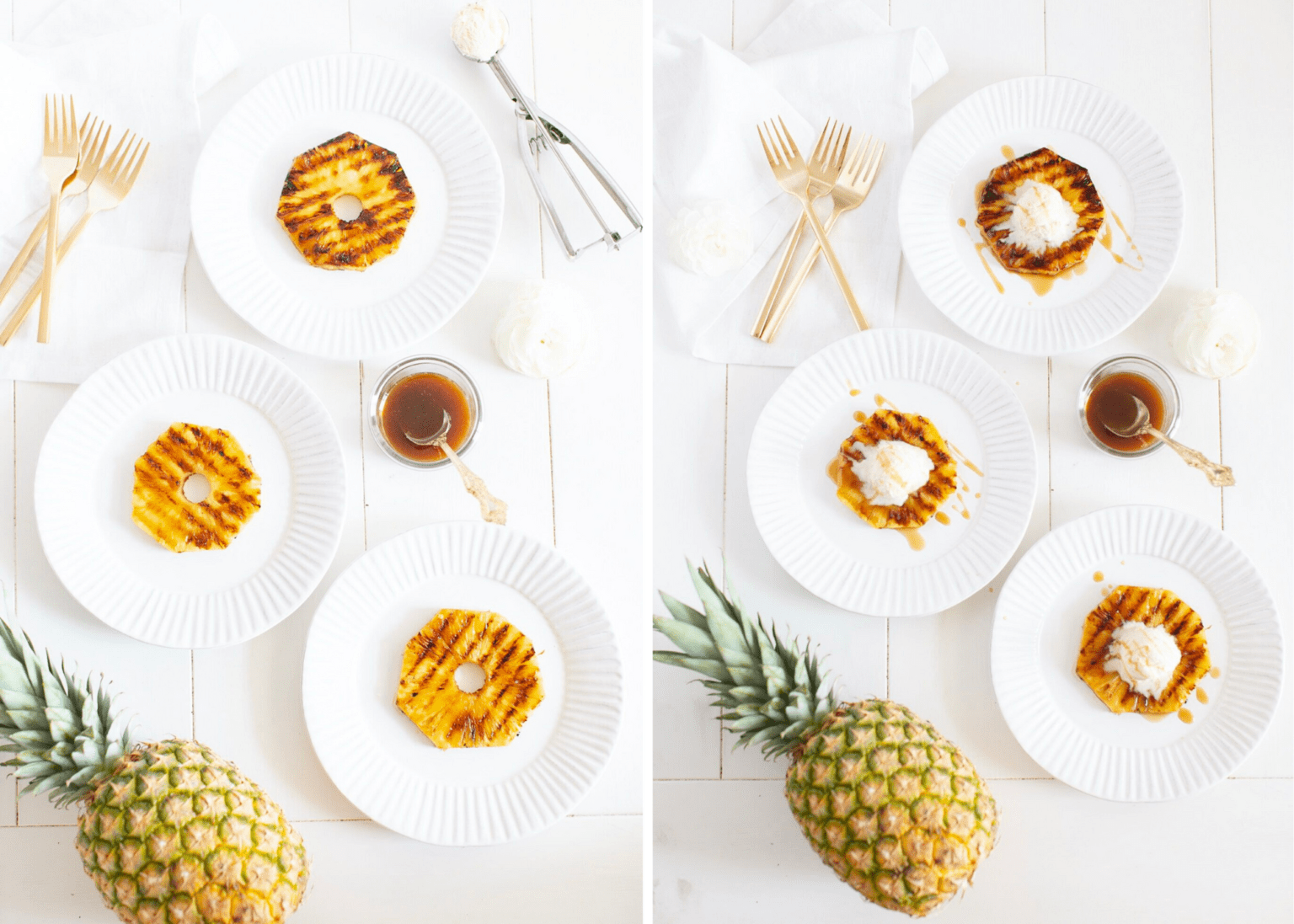Rum Soaked Grilled Pineapple Fraiche Living