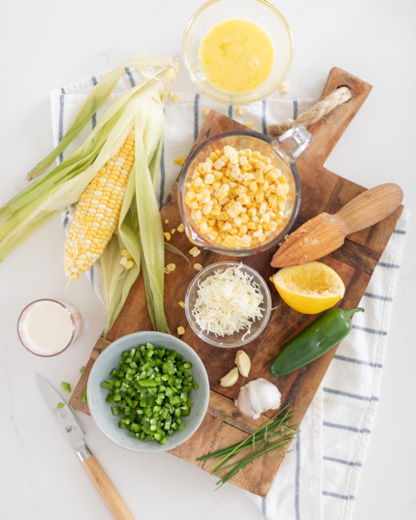 ingredients for jalapeno corn fritters