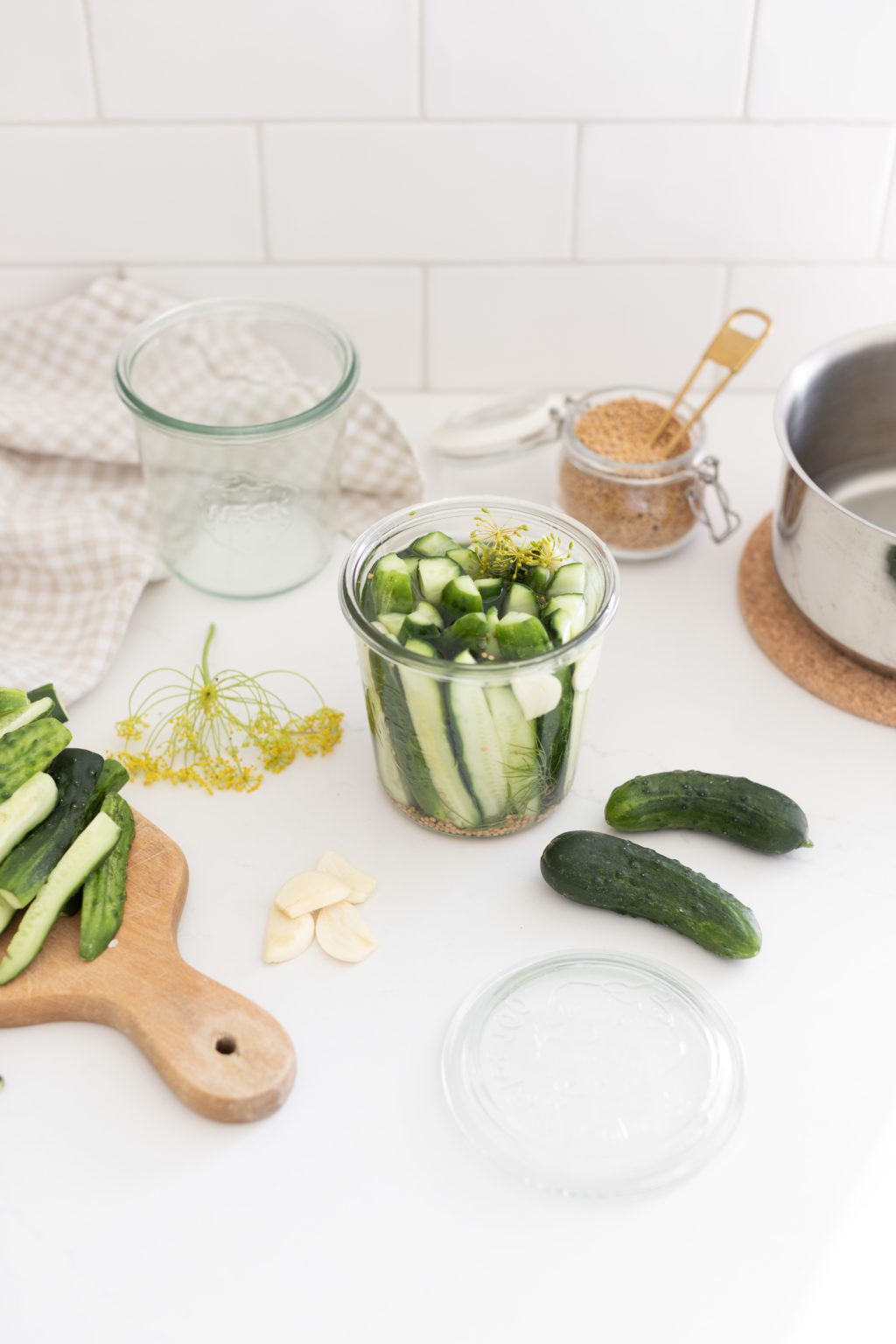Quick Dill Pickles Fraiche Living