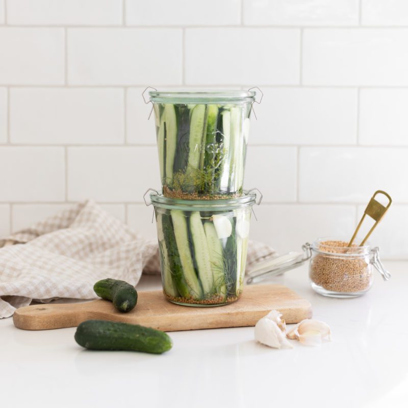 fraiche living quick dill pickles