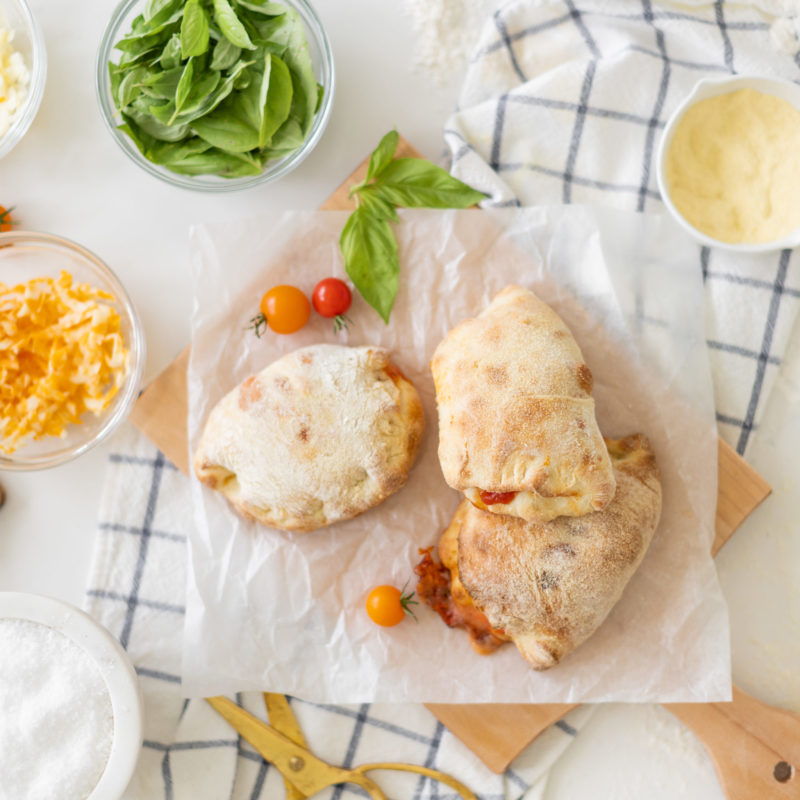 homemade pizza pockets