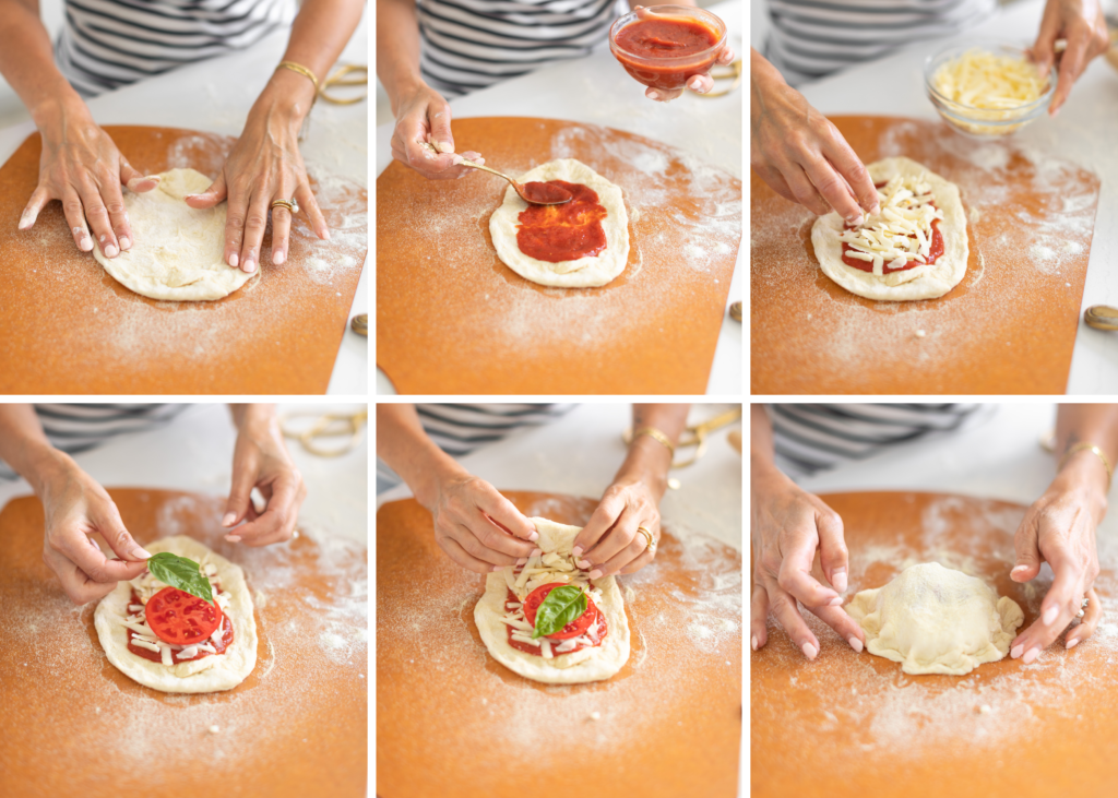 6 steps in making Homemade Pizza Pockets