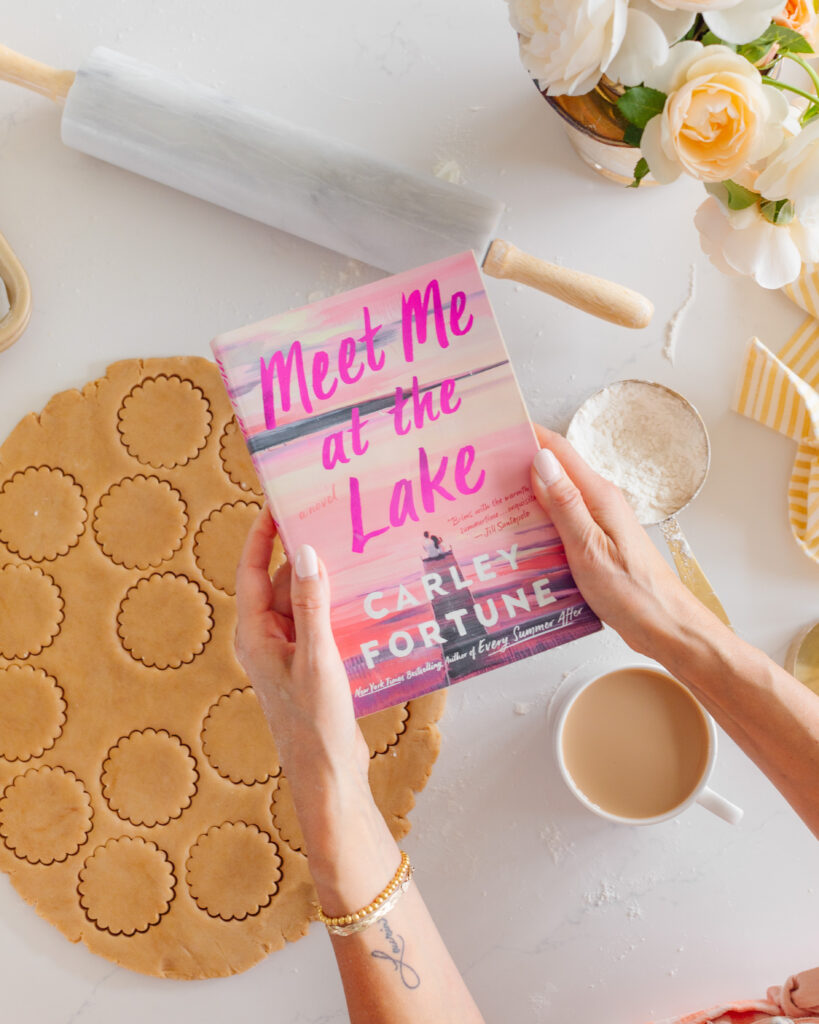 Espresso Chocolate Shortbread Cookies with 'Meet Me At The Lake' Novel