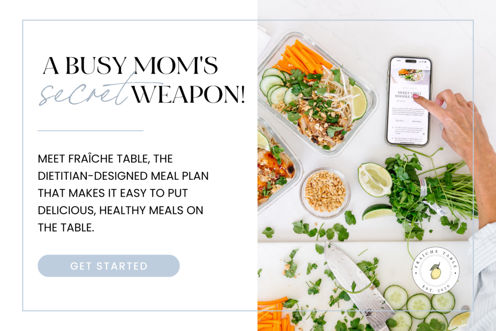Fraiche Table meal plan created by Dietitian Tori Wesszer