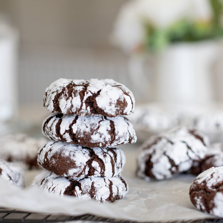 Chocolate Crinkle Cookies - Fraiche Living