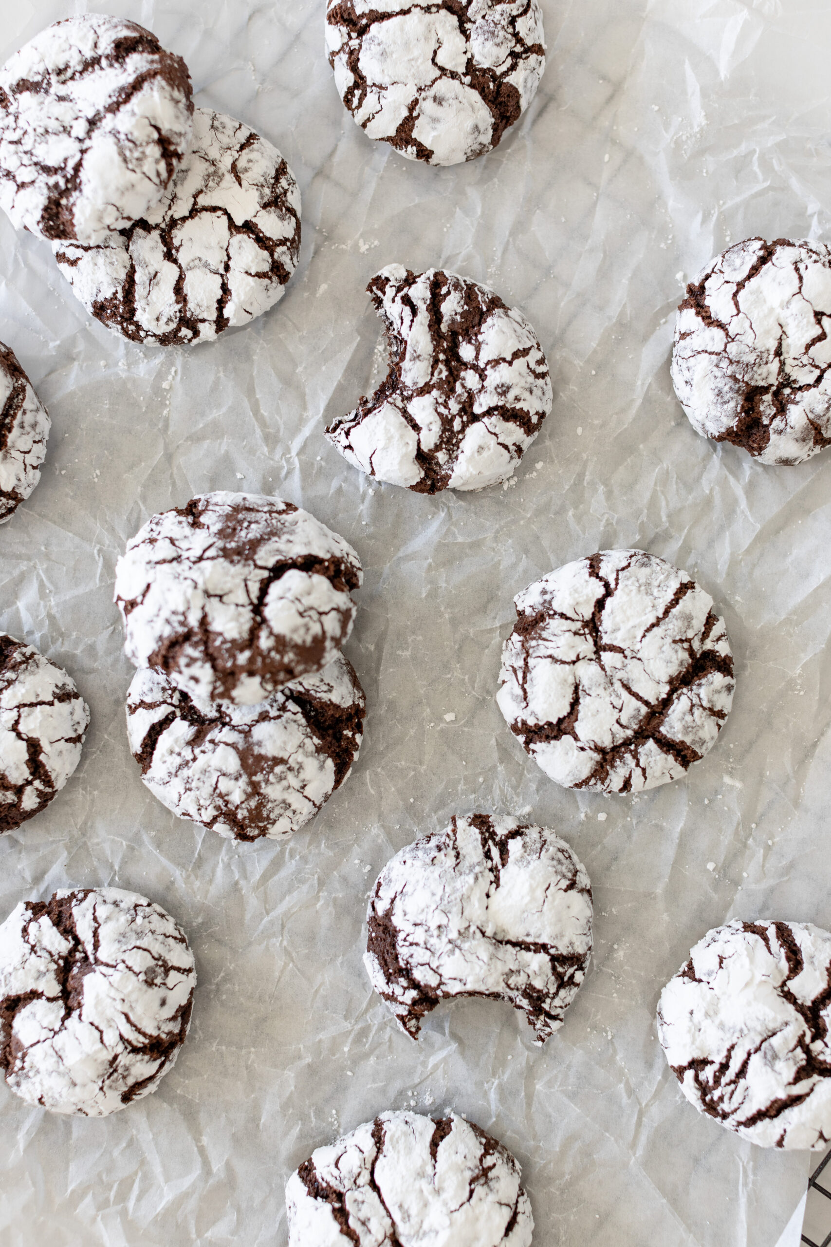 Chocolate Crinkle Cookies - Fraiche Living