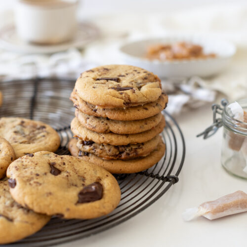 Brown Butter Salted Caramel Cookies