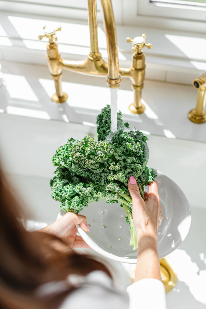 Washing Kale