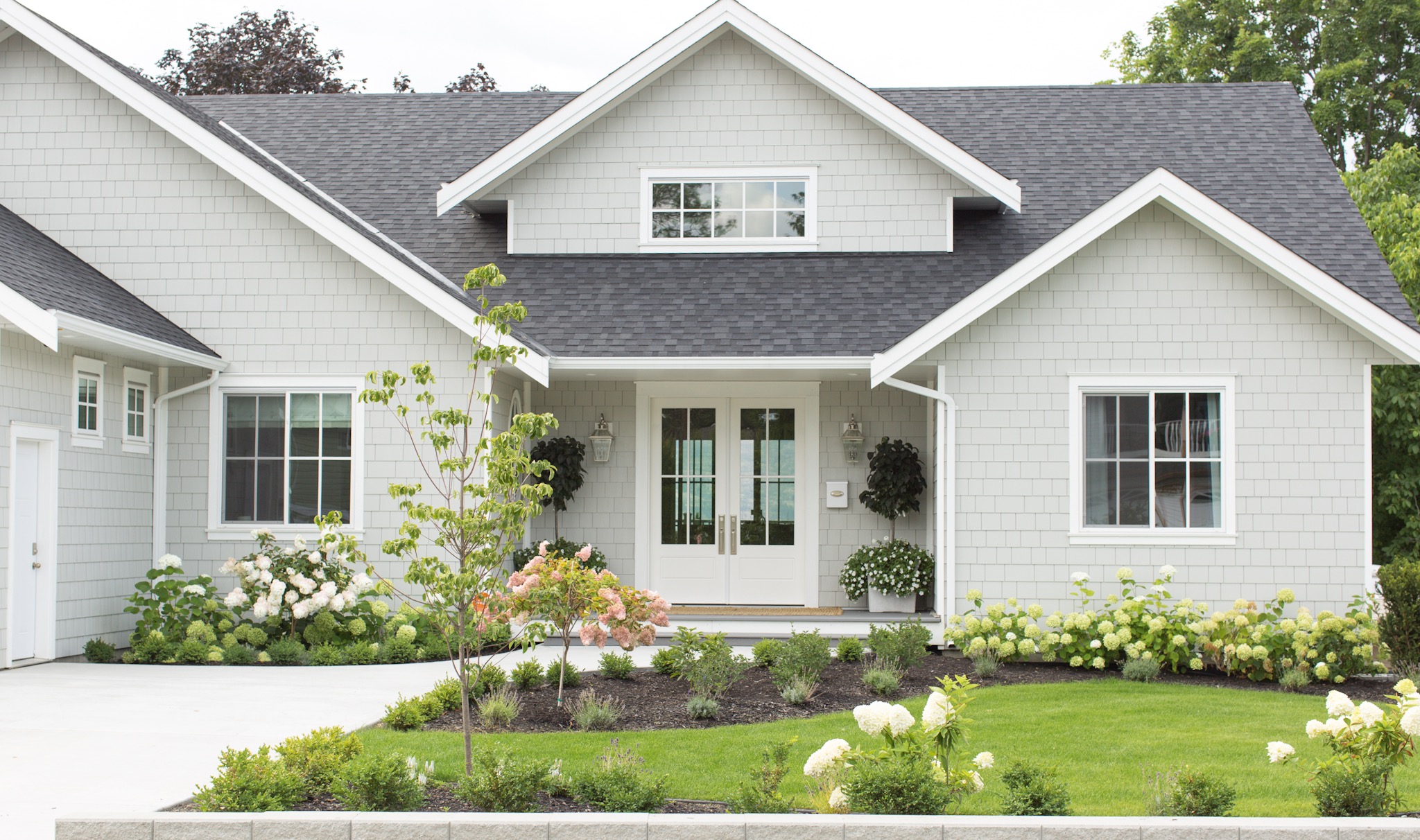 A finished custom home by builder Charles Wesszer
