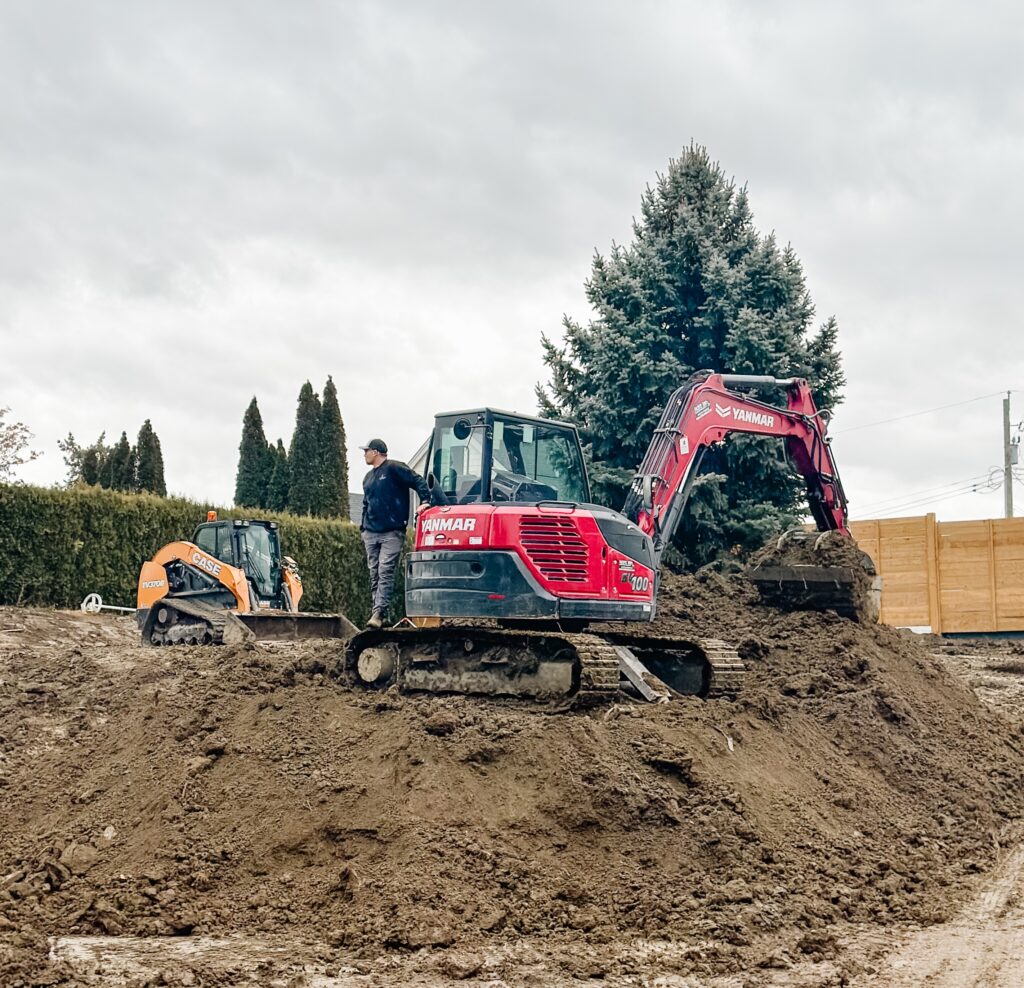 Charles Wesszer on-site at the build