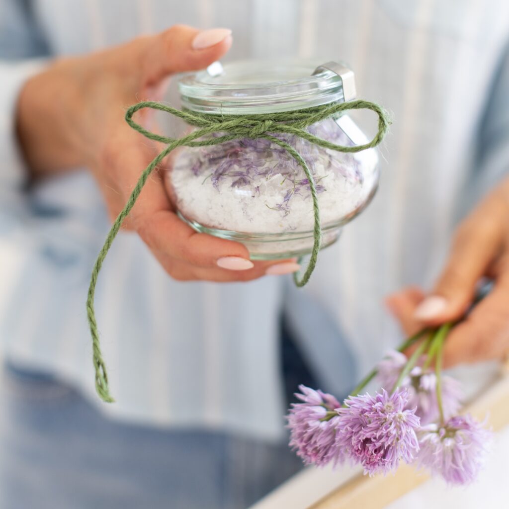Chive Flower Salt