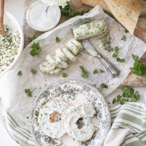 Parsley Cream Cheese & Parsley Flower Butter